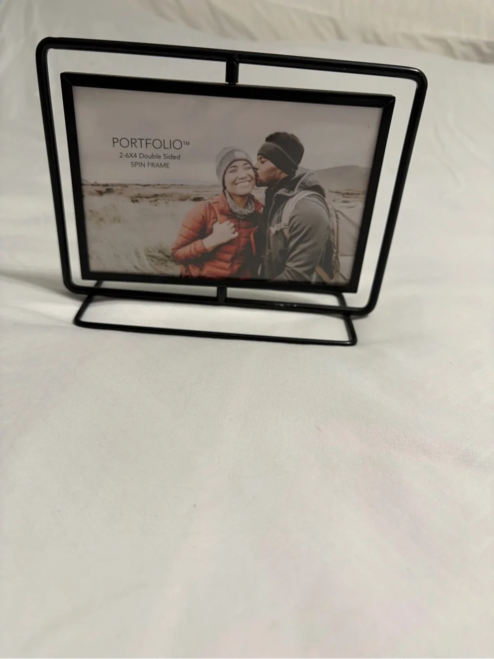 Black Double-Sided Spin Frame - Home Accents 4x6
